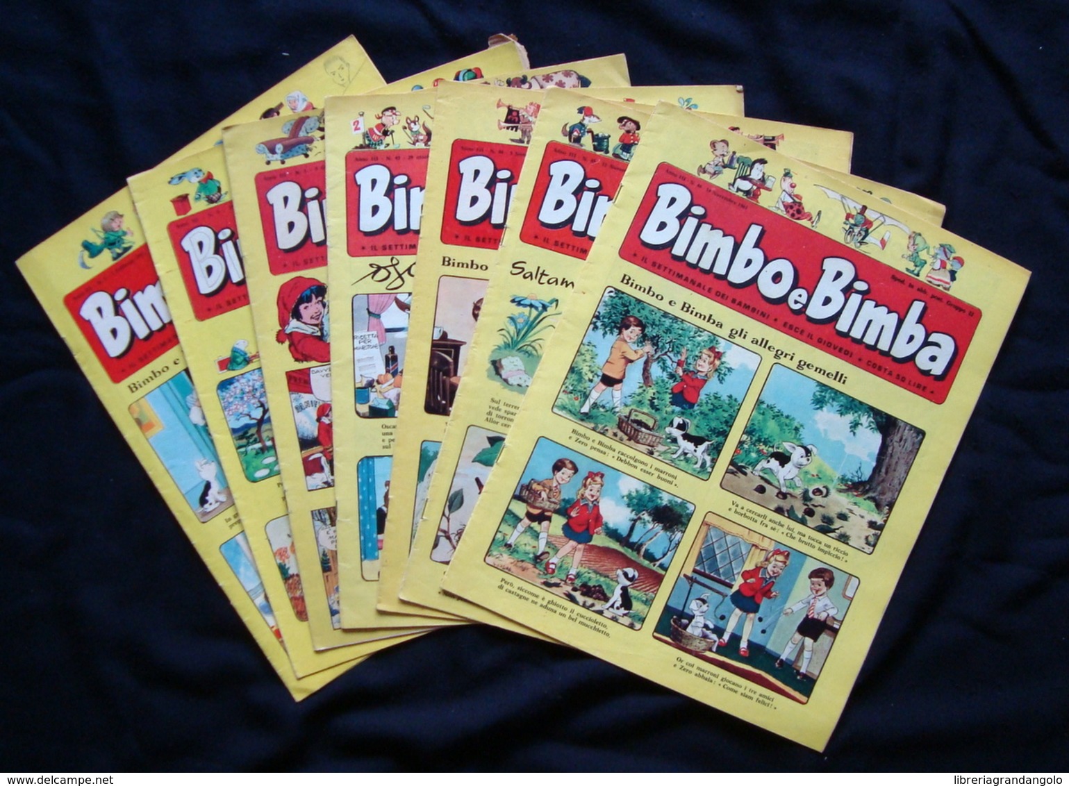 Bimbo E Bimba 1961 Sette Numeri Fumetti Infanzia Fiabe Pancio - Non Classificati
