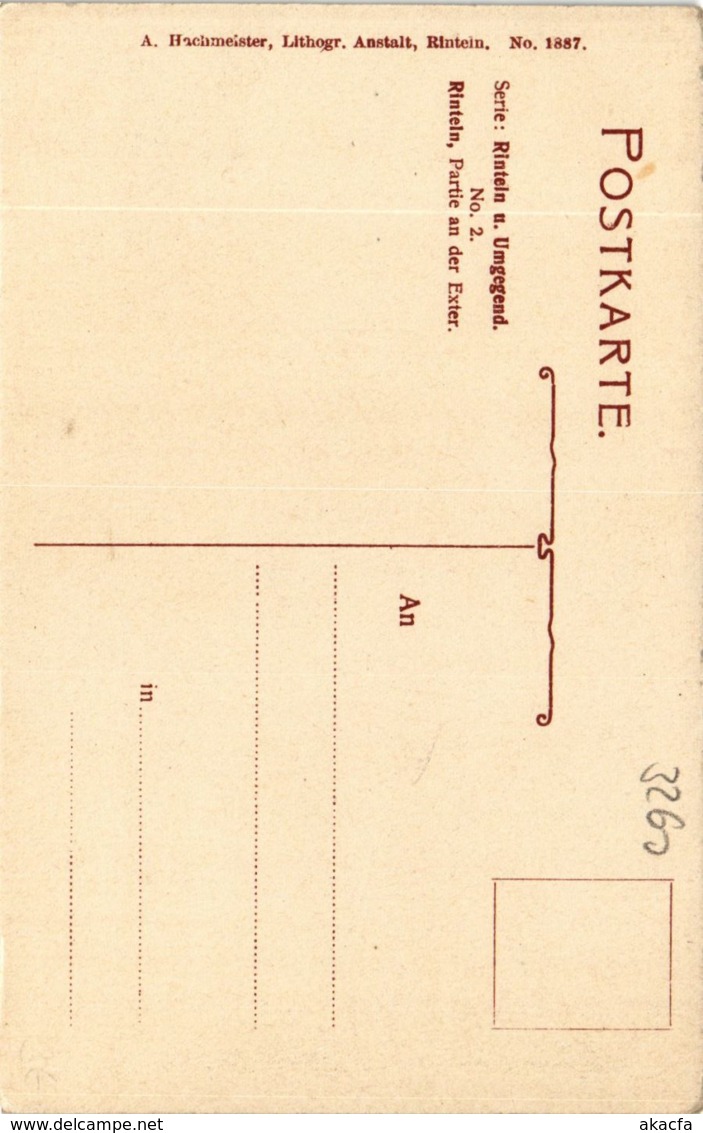 CPA AK RINTELN A.d. WESER Partie An Der Exter (865040) - Rinteln