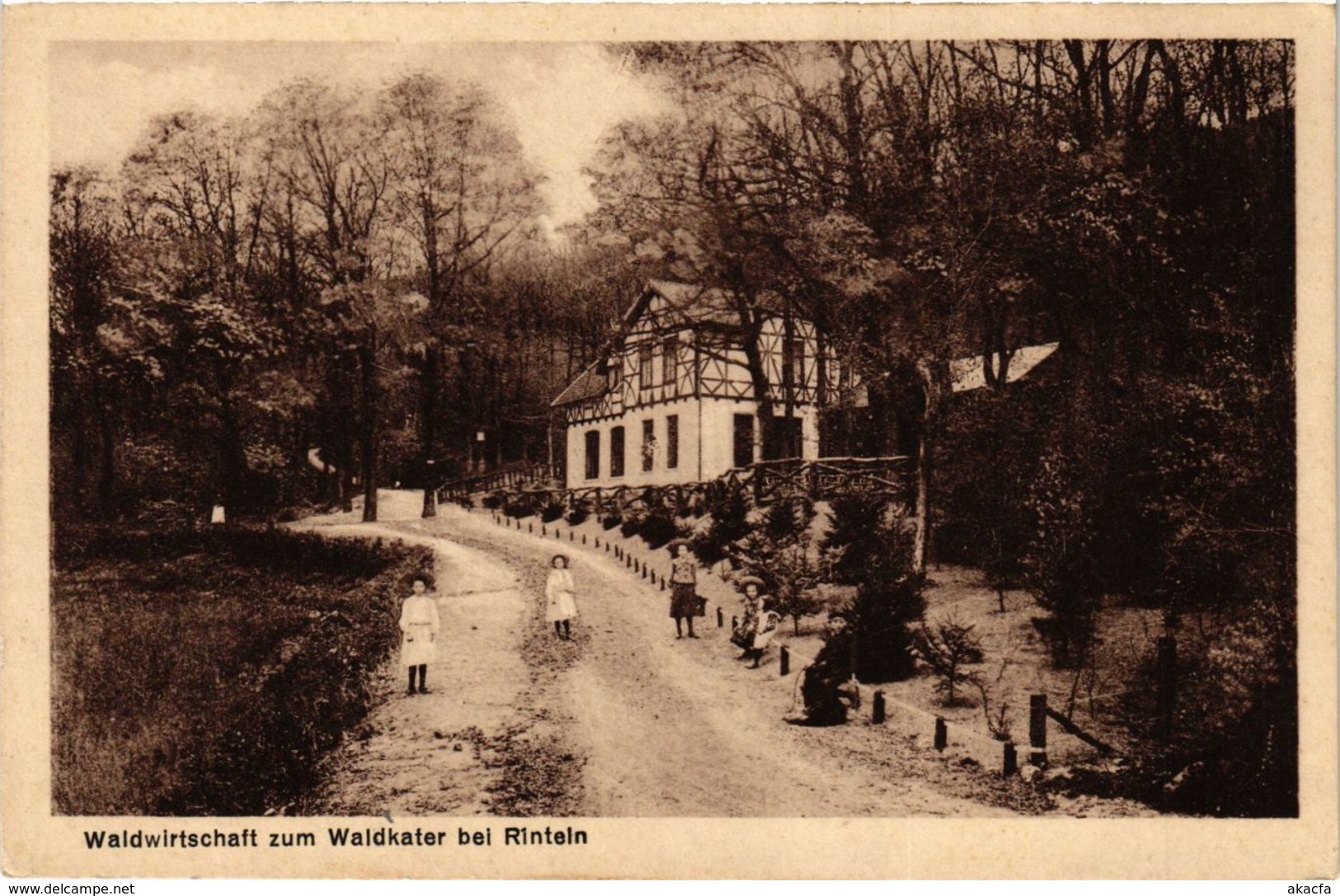 CPA AK Bei RINTELN Waldwirtschaft Zum Waldkater (865146) - Rinteln