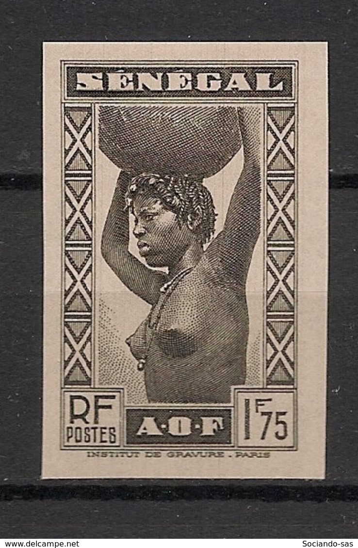 Sénégal - 1938 - N°Yv. 148a - Sénégalaise 1f75 Noir - Essai Non Dentelé / Imperf. - Neuf Luxe ** / MNH / Postfrisch - Unused Stamps
