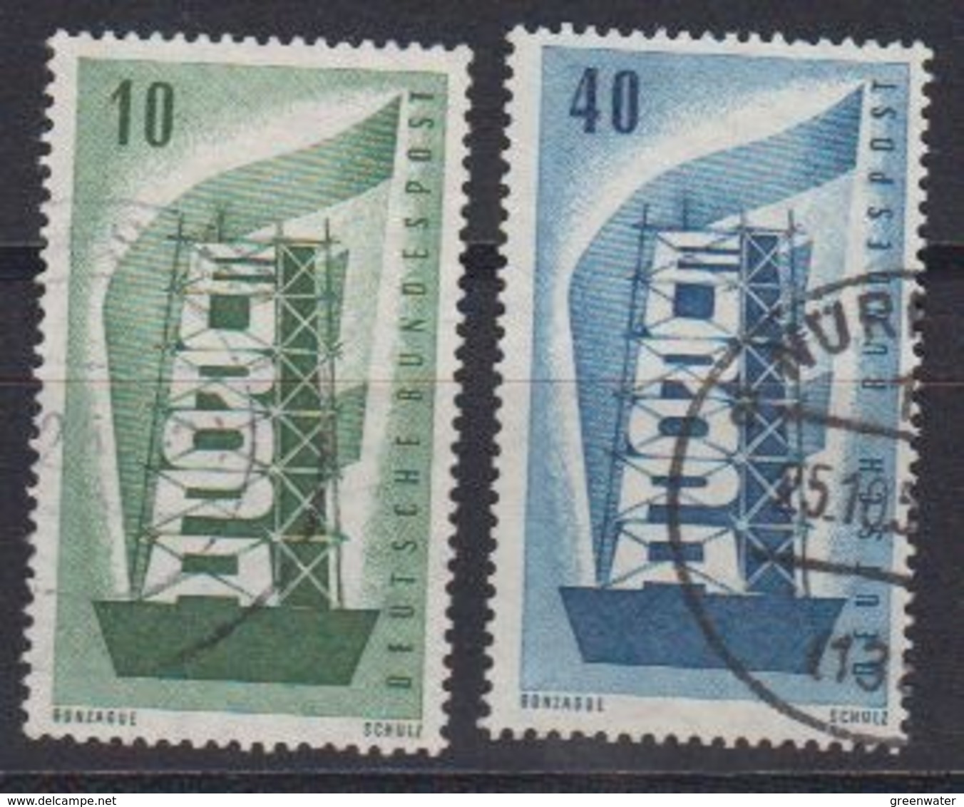 Europa Cept 1956 Germany 2v Used (44619C) - 1956