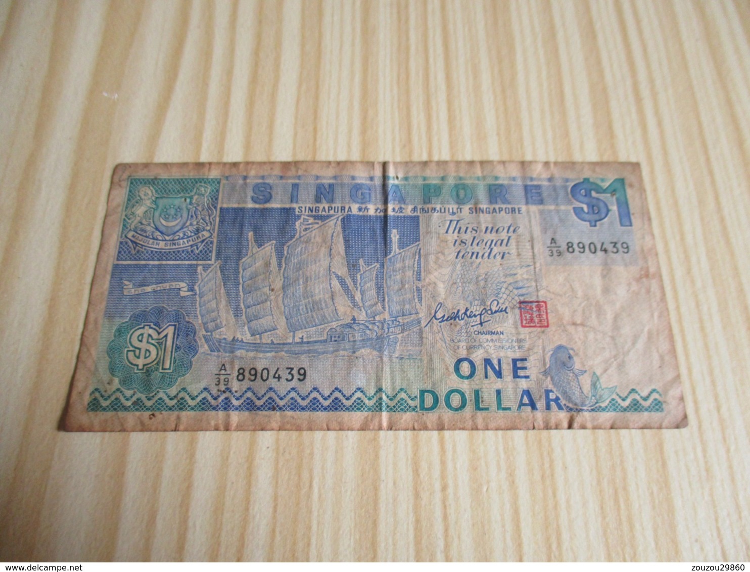 Singapour.Billet 1 Dollar. - Singapore