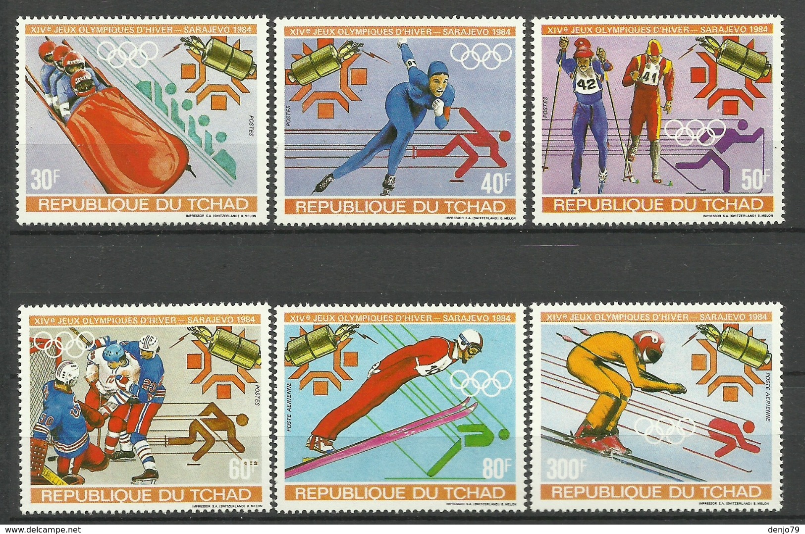 CHAD TCHAD SARAJEVO  1984  OLYMPIC GAMES SET MNH - Winter 1984: Sarajevo