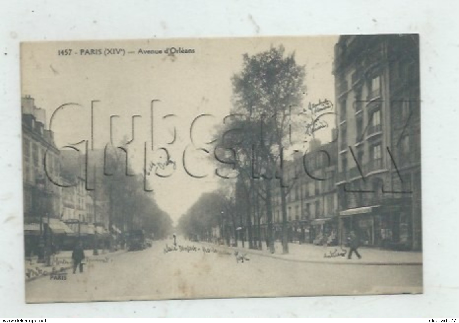 Paris 14ème Arr (75) : L'avenue D'Orléan Env 1920 (animé) PF. - Arrondissement: 14