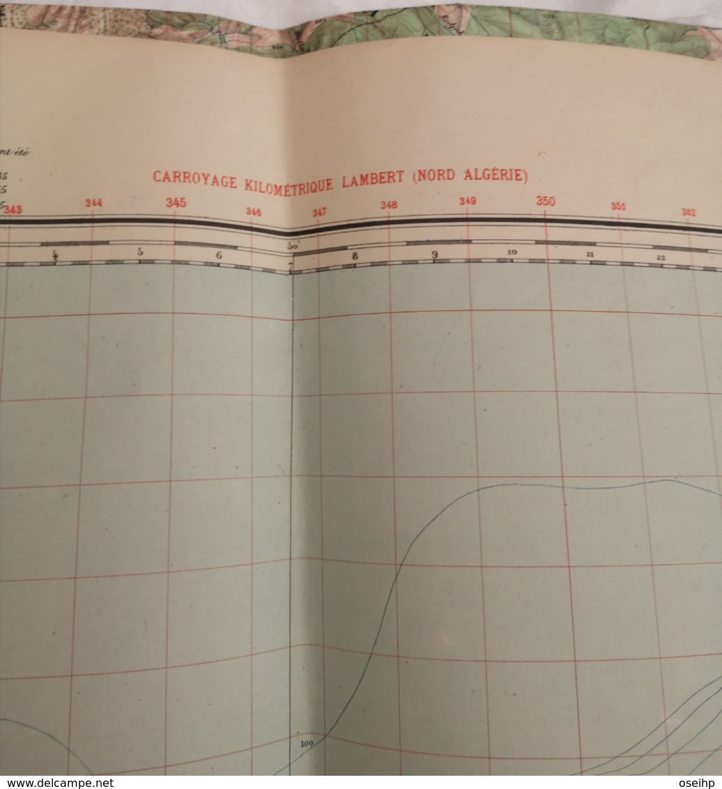 Carte Topographique IGN 1:50000 ALGERIE 1957 Fromentin Cavaignac