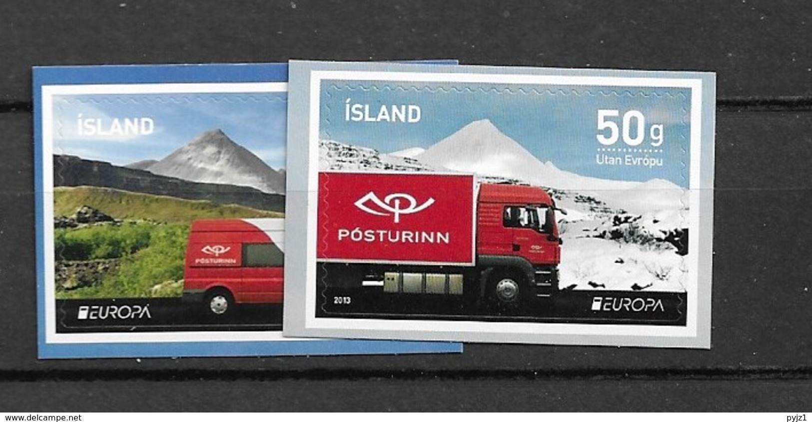 2013 MNH Iceland, From Booklets Postfris** - 2013