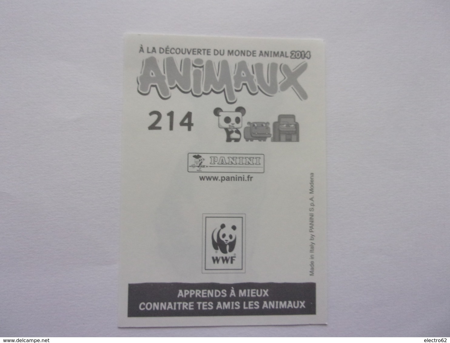 PANINI ANIMAL WORLD Animaux N°214 Chat Cat Katze Gato Tama La Chatte Chef De Gare - Edition Française