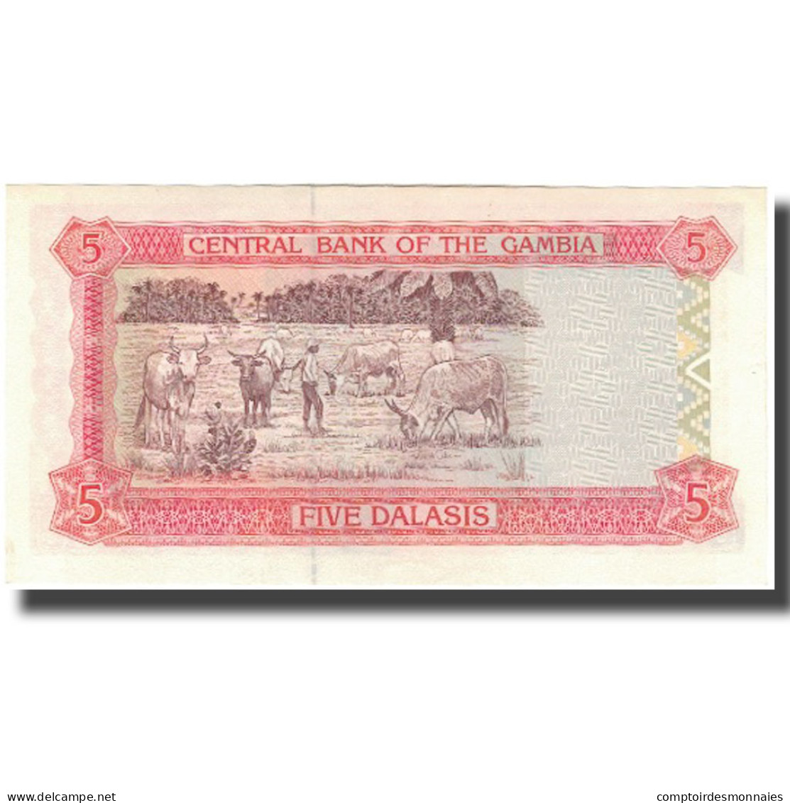 Billet, The Gambia, 5 Dalasis, KM:16a, SUP - Gambia