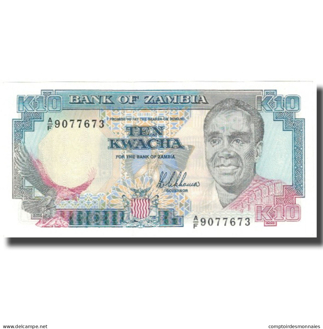 Billet, Zambie, 10 Kwacha, KM:31a, NEUF - Zambie