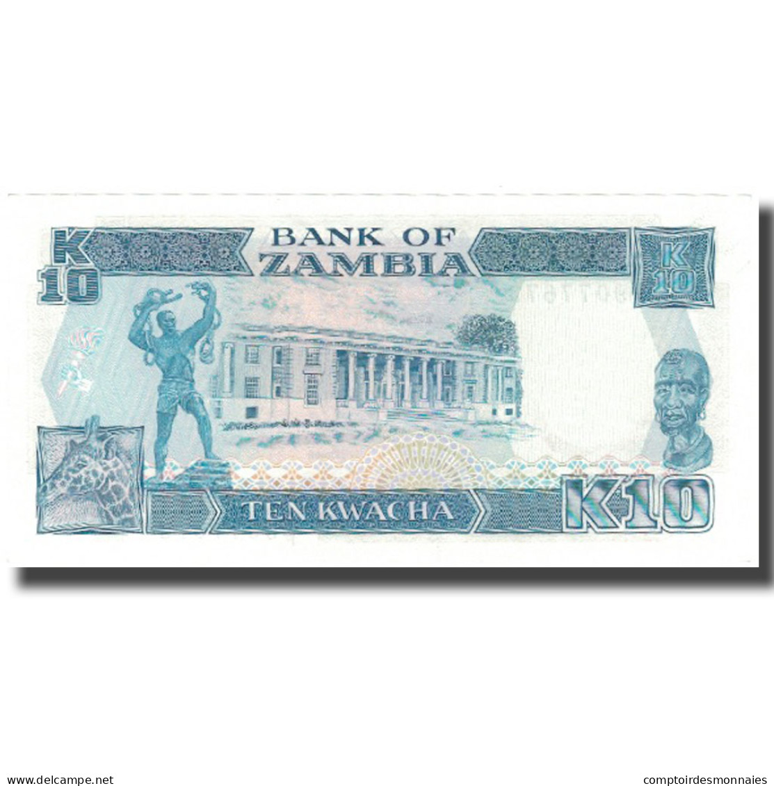 Billet, Zambie, 10 Kwacha, KM:31a, NEUF - Zambia