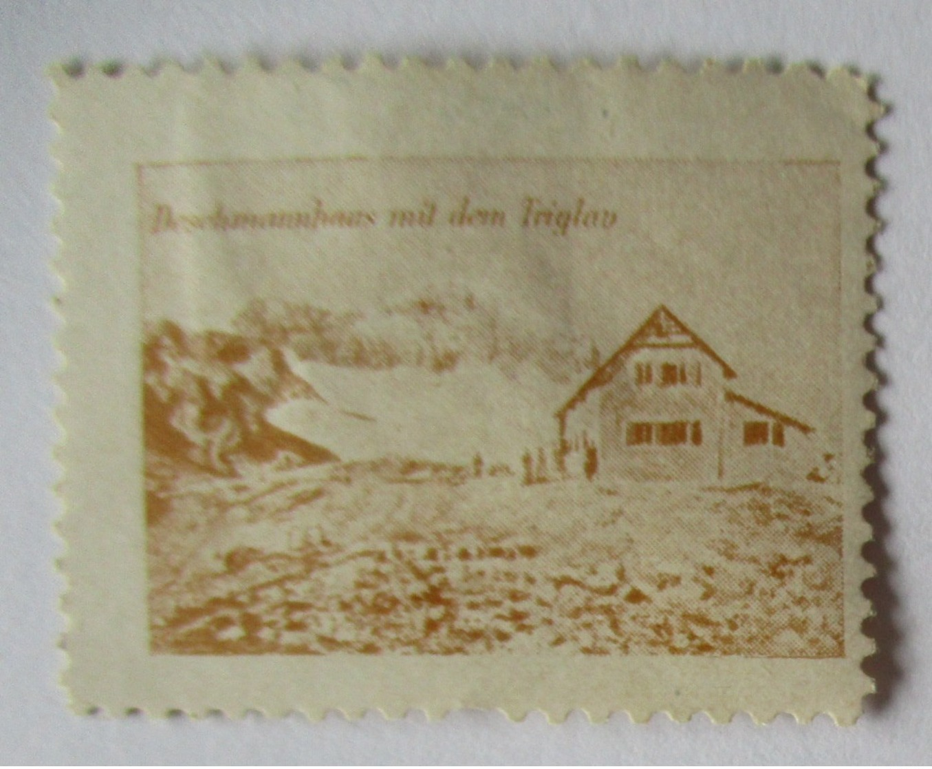 Österreich Slowenien,Berghütte Deschmannhaus Mit Triglav, Vignette (9291) - Altri & Non Classificati