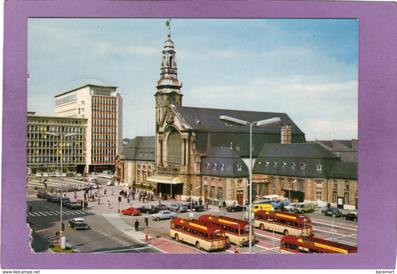 LUXEMBOURG Gare Centrale Et Batiment Du C.F.L. Automobiles Autocars - Lussemburgo - Città