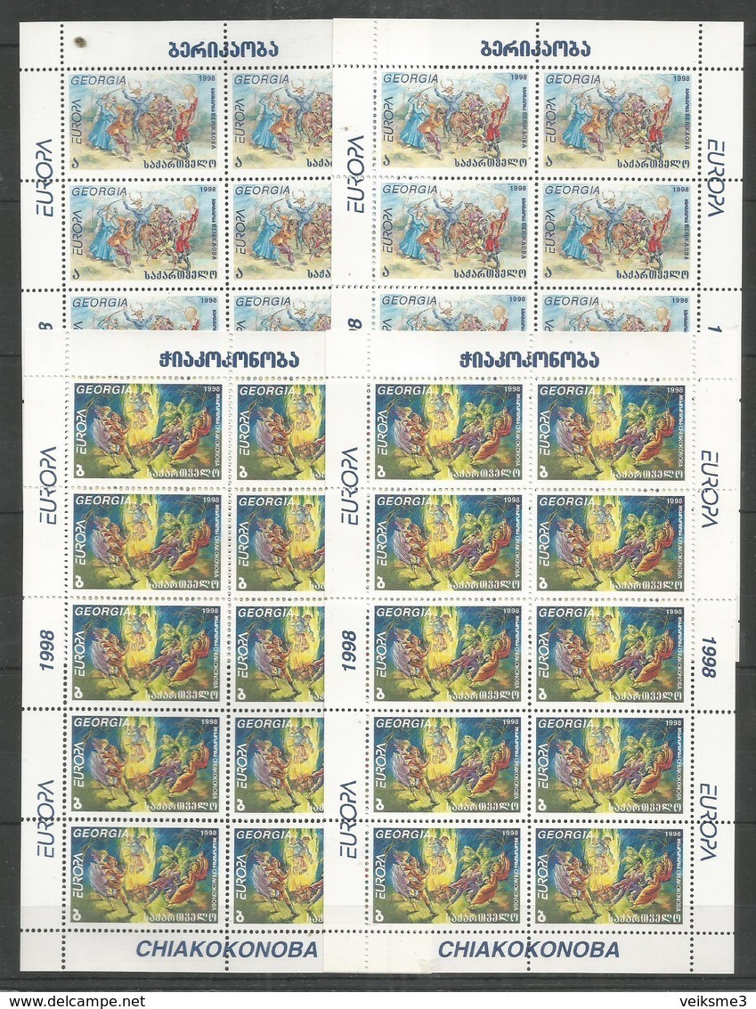 20x GEORGIA - MNH - Europa-CEPT - Art - 1998 - 1998