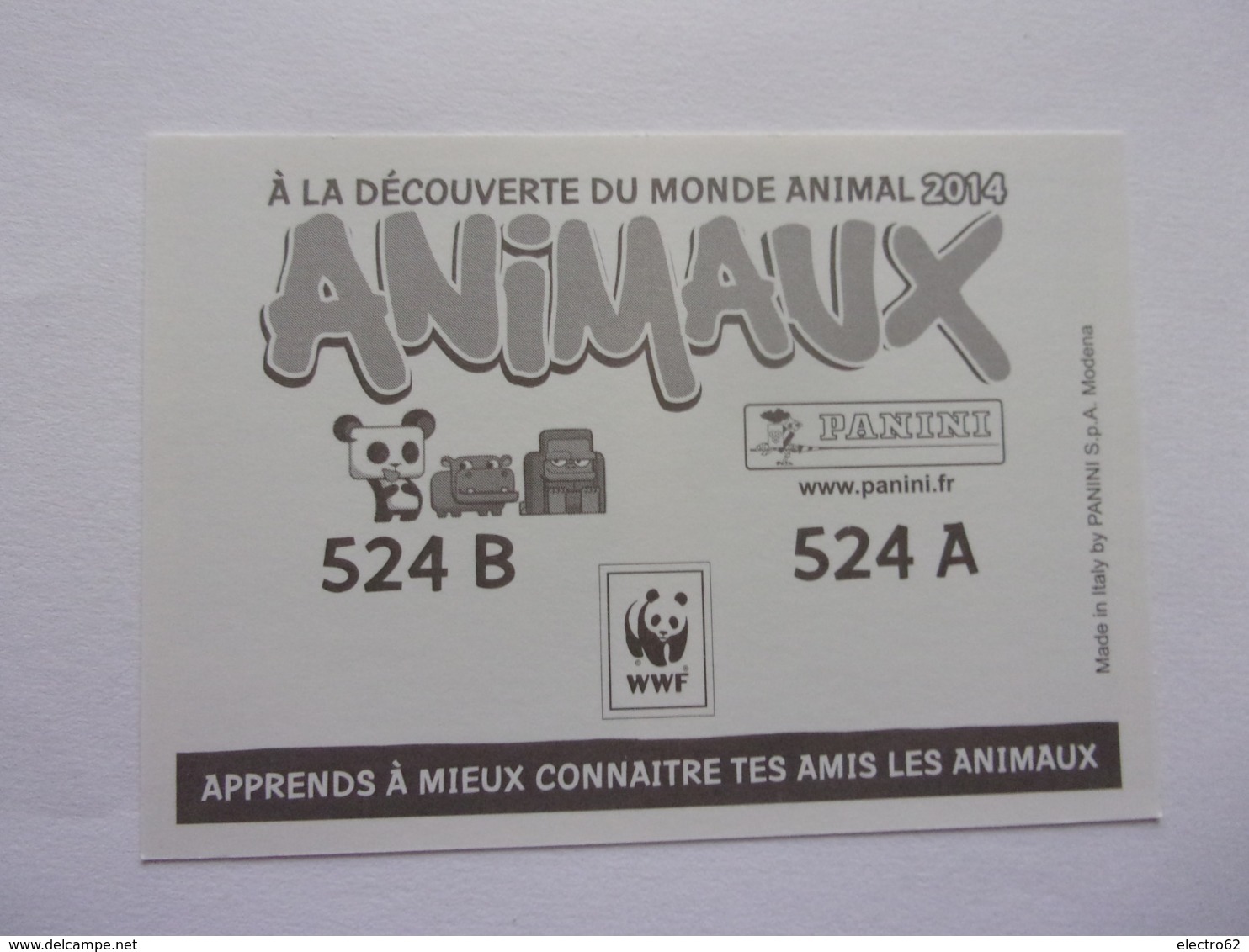 PANINI ANIMAL WORLD Animaux N°524 A & 524 B Chien Dog Hund Perro Kutya - Edition Française