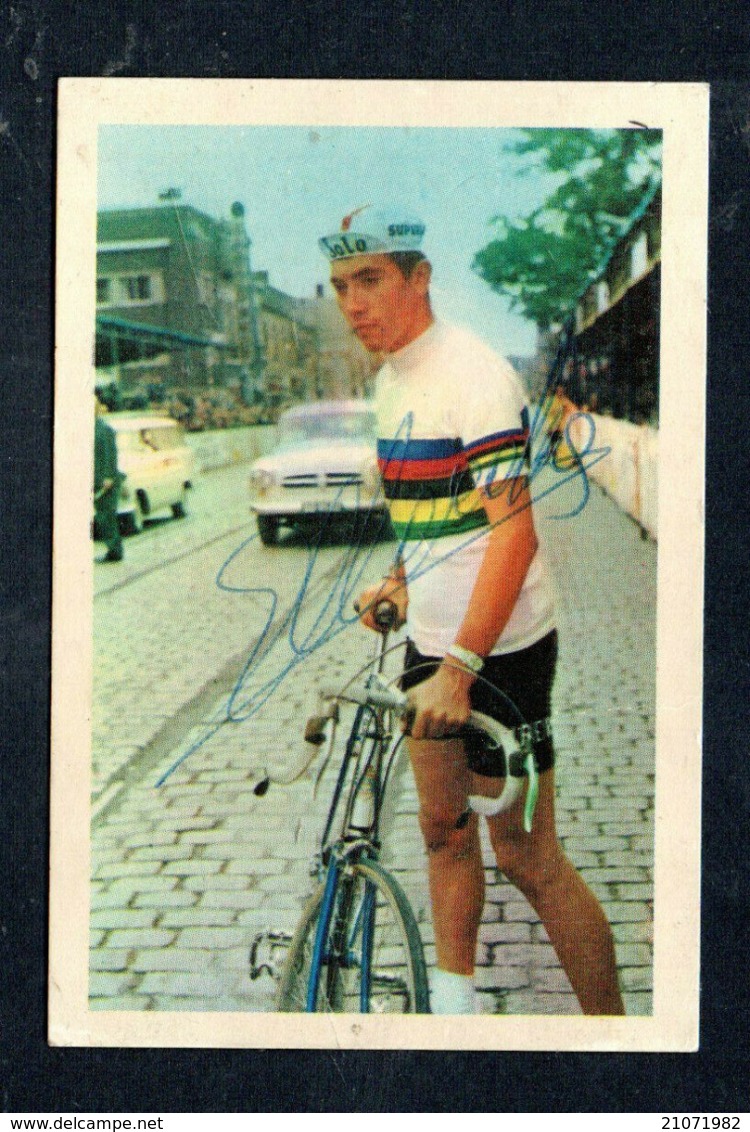 CYCLISME - WIELRENNEN - CICLISMO - 1 CHROMOS EDDY MERCKX - CHAMPION DU MONDE - SIGNER - TRES RARE - Cyclisme