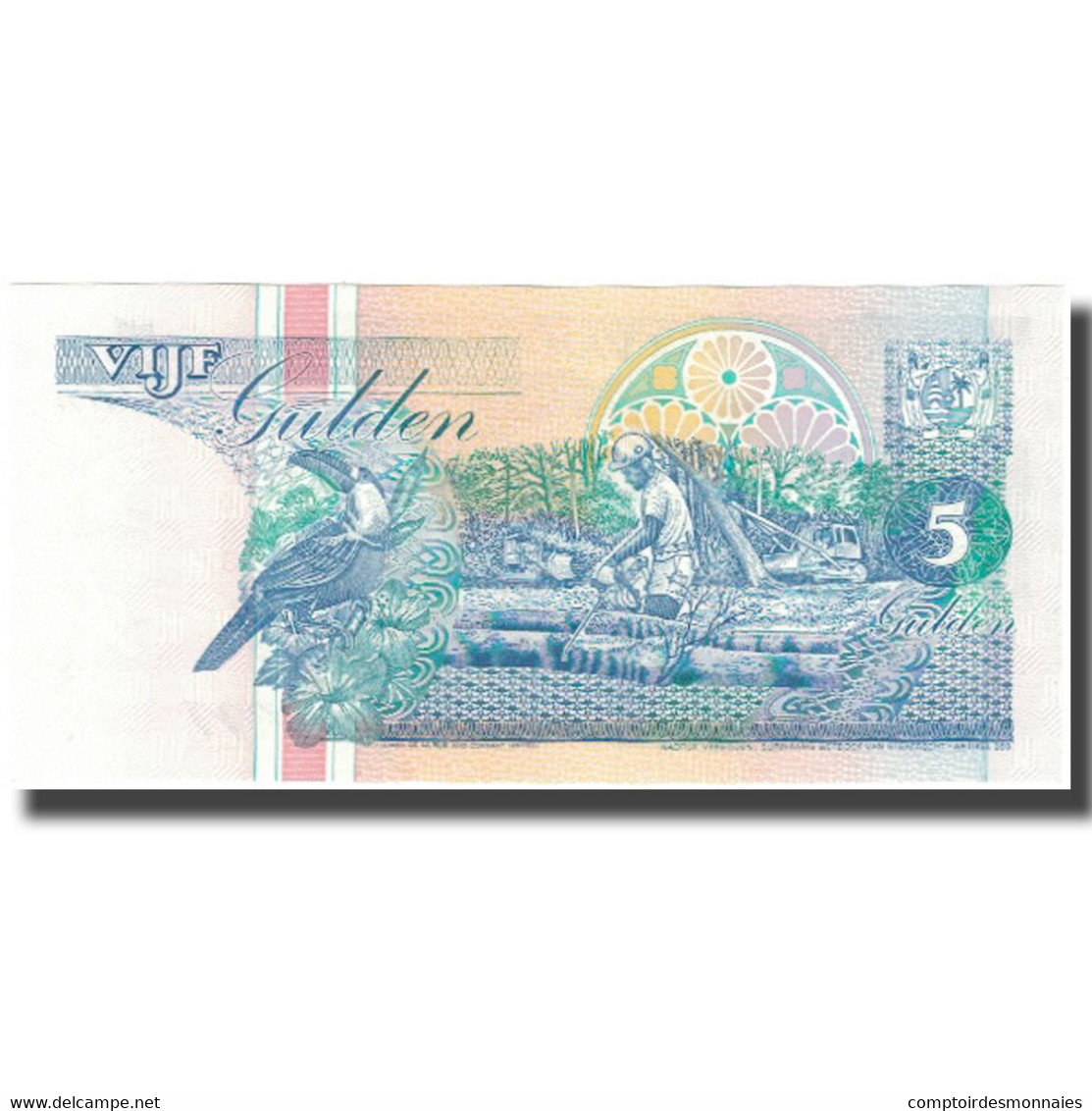 Billet, Surinam, 5 Gulden, 1998-02-10, KM:136b, NEUF - Surinam