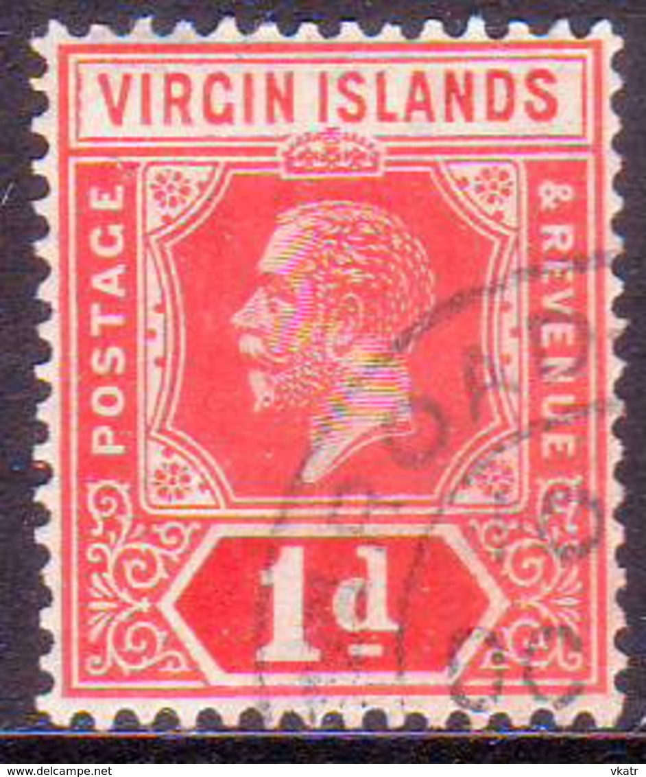 BRITISH VIRGIN ISLANDS 1921 SG 81 1d Wmk Mult.Script CA CV £35 - British Virgin Islands