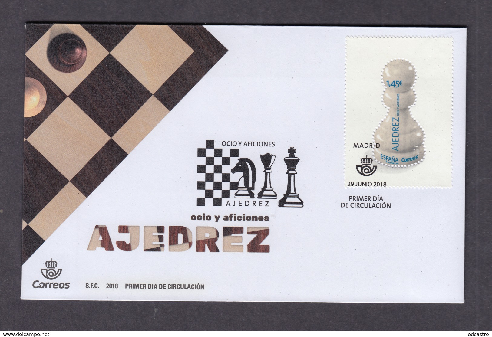 7.- SPAIN 2018 FDC CHESS - Chess