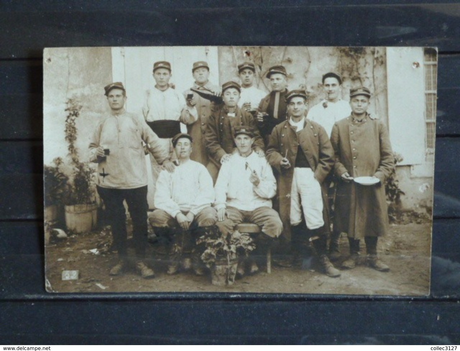 Z27 - Guerre 1914-18 - Groupe De Militaires En 1916 à Suze La Rousse - 26 - Voir Correspondance Au Dos - War 1914-18