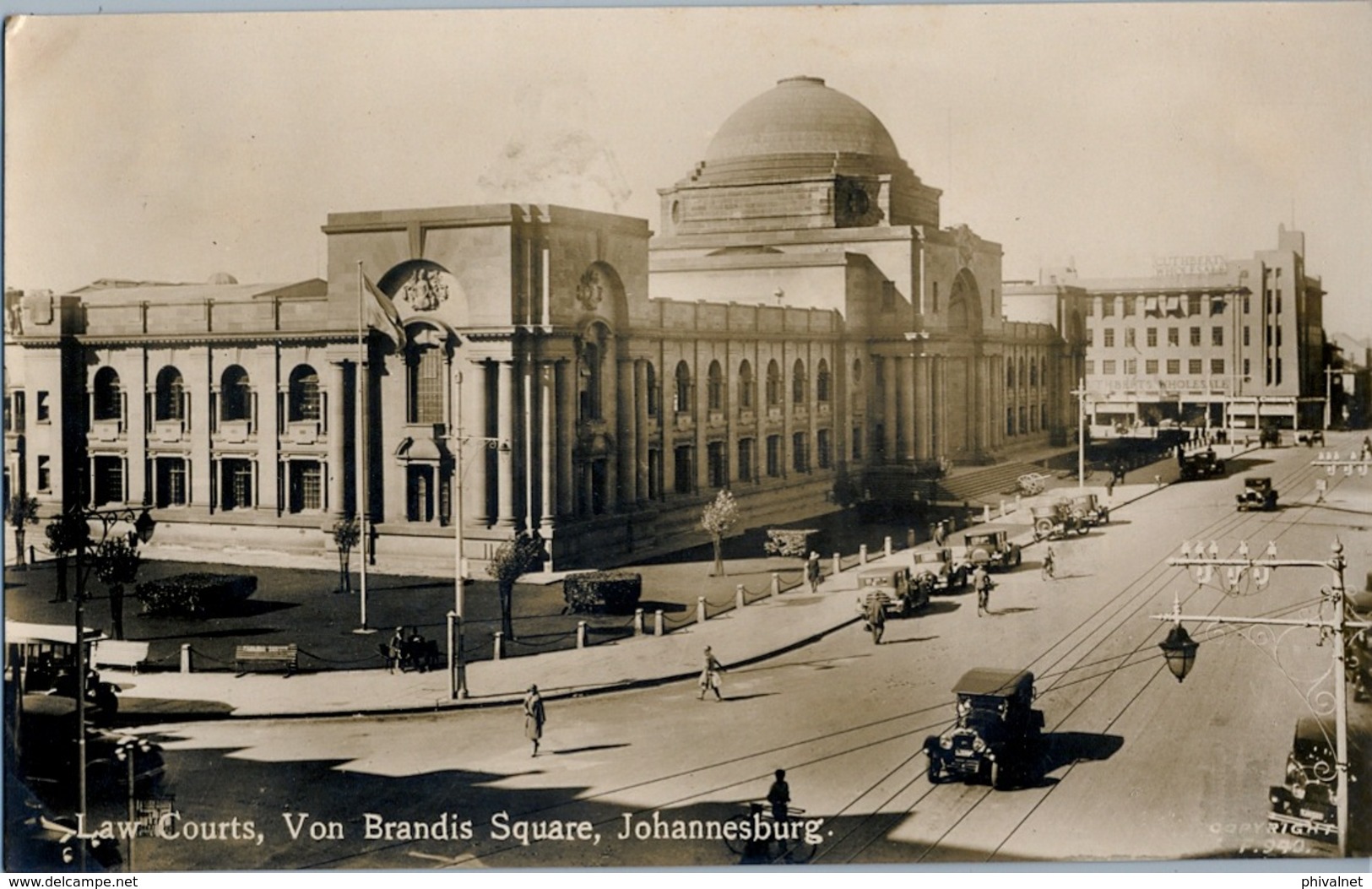 SUDAFRICA , TARJETA POSTAL NO CIRCULADA , LAW COURTS , VON BRANDIS SQUARE , JOHANNESBURG - Sud Africa