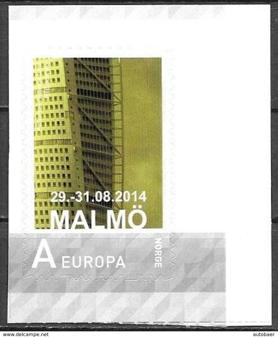 Norge Norway 2014 My Stamp Personalized Personalised Malmö Like MiNr. 1713 Postfrisch Neuf MNH ** - Neufs