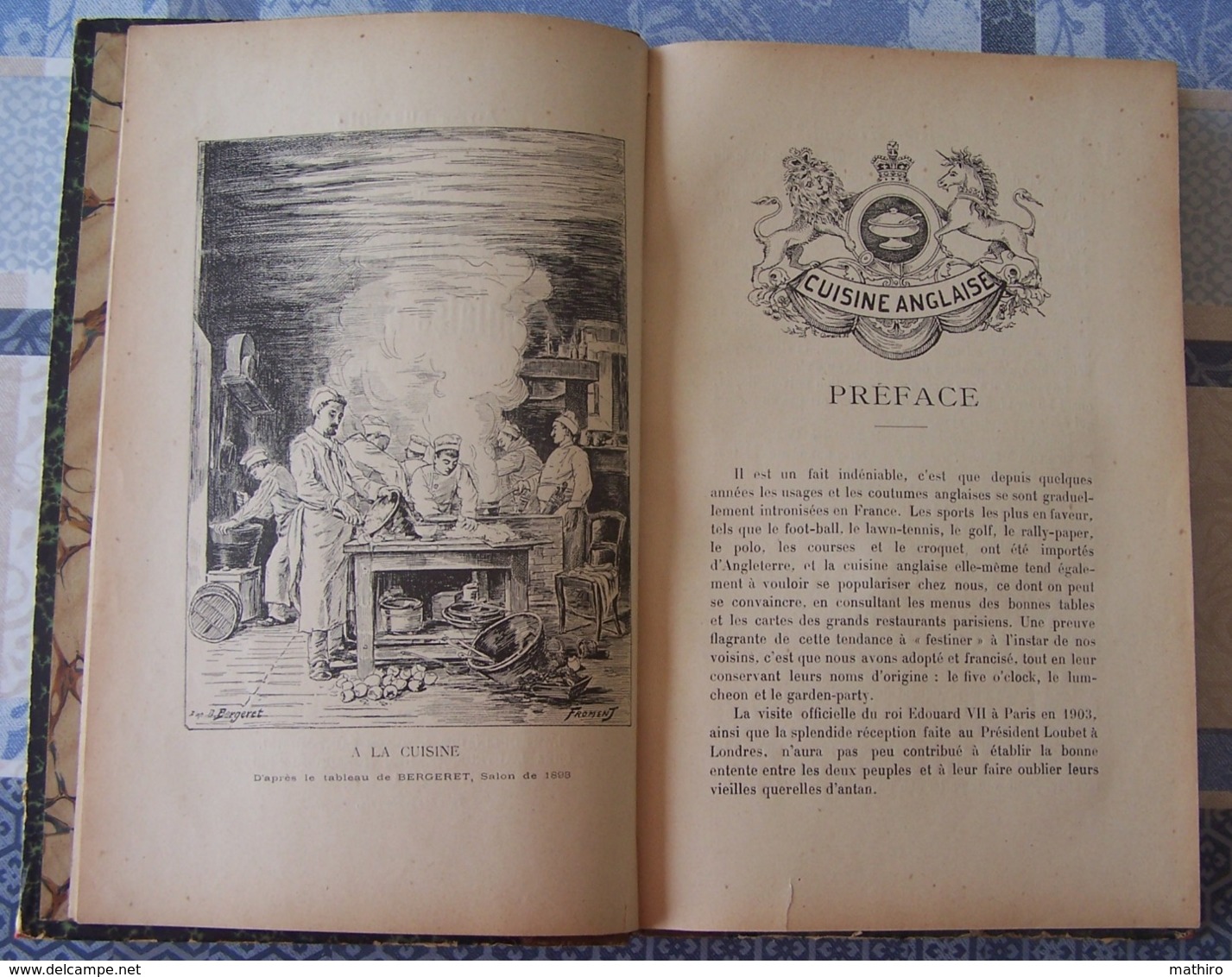 La Cuisine et Pâtisserie Anglaise et Américaine par Alfred Suzanne ;2ème édition illustré par Tantet et Froment;1904