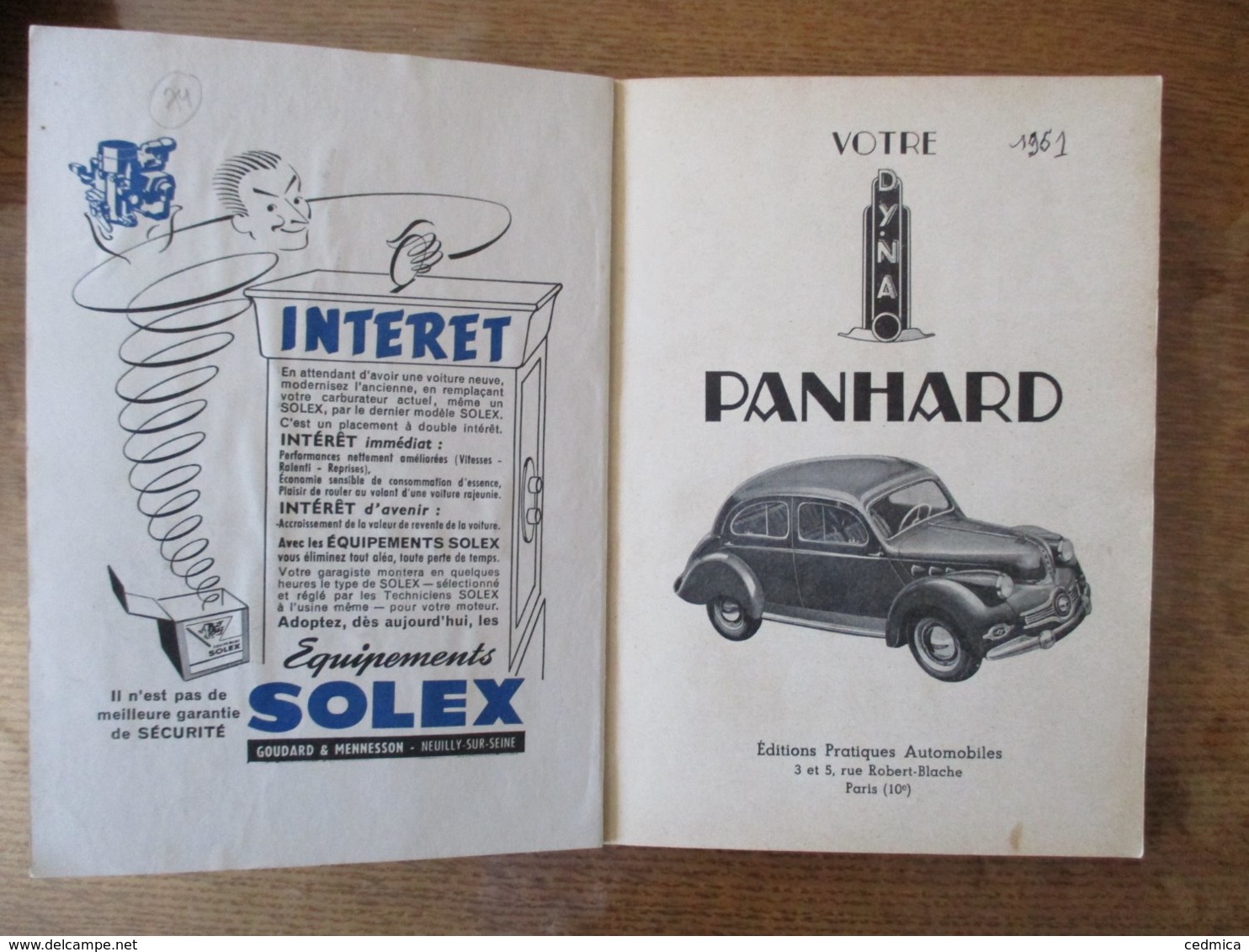 VOTRE DYNA PANHARD PERFORMANCES...SECURITE.....ECONOMIES.....DUREE....VOICI CE QUE VOUS ASSURE CE LIVRE - Auto