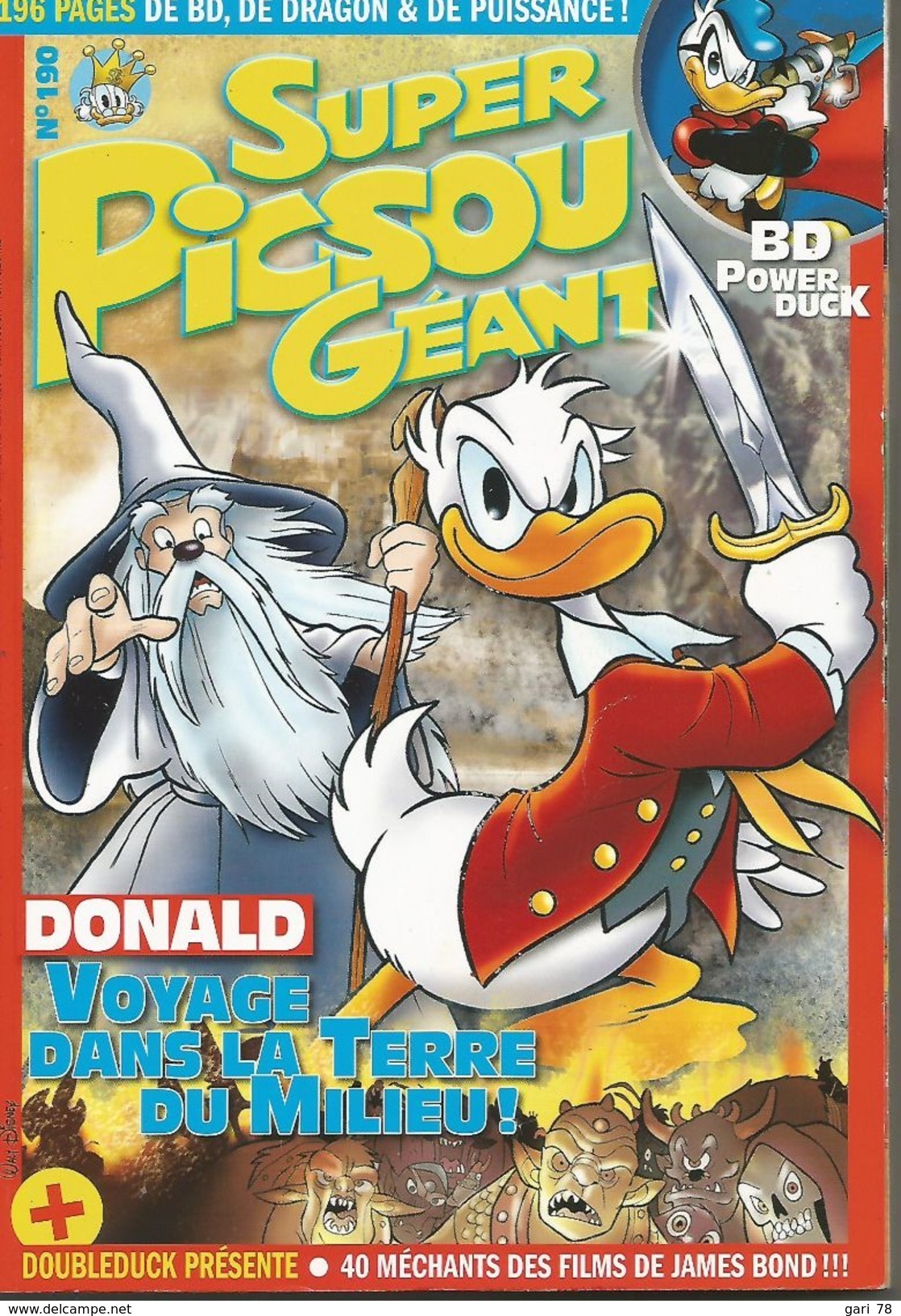 Super PICSOU Géant N° 190 DONALD Voyage Dans La Terre Du Milieu ! - Picsou Magazine