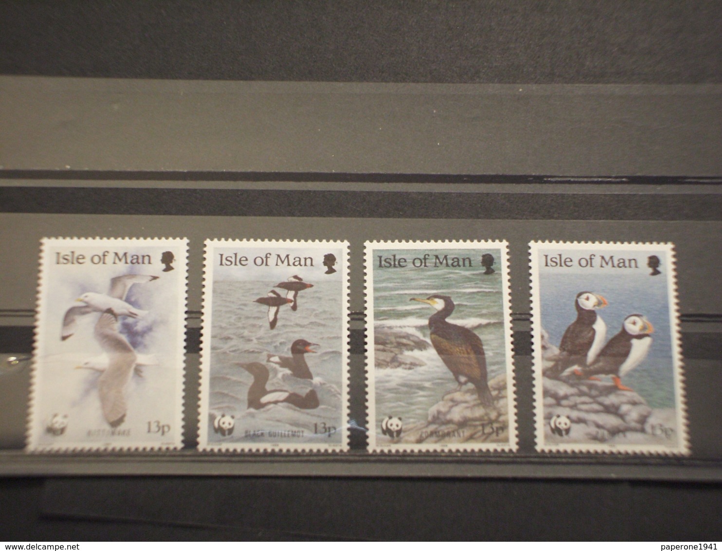 MAN - 1989 WWF UCCELLI  4 VALORI -  NUOVI(++) - Isle Of Man