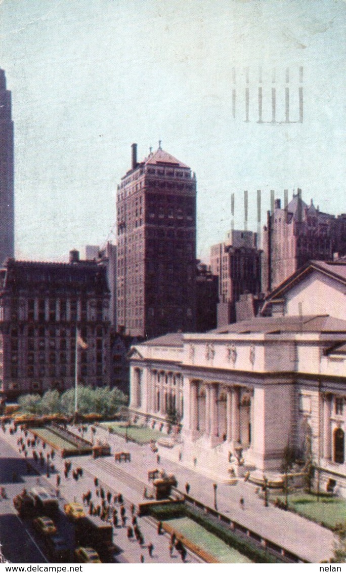 NEW YORK PUBLIC LIBRARY-VIAGGIATA 1954 - Empire State Building