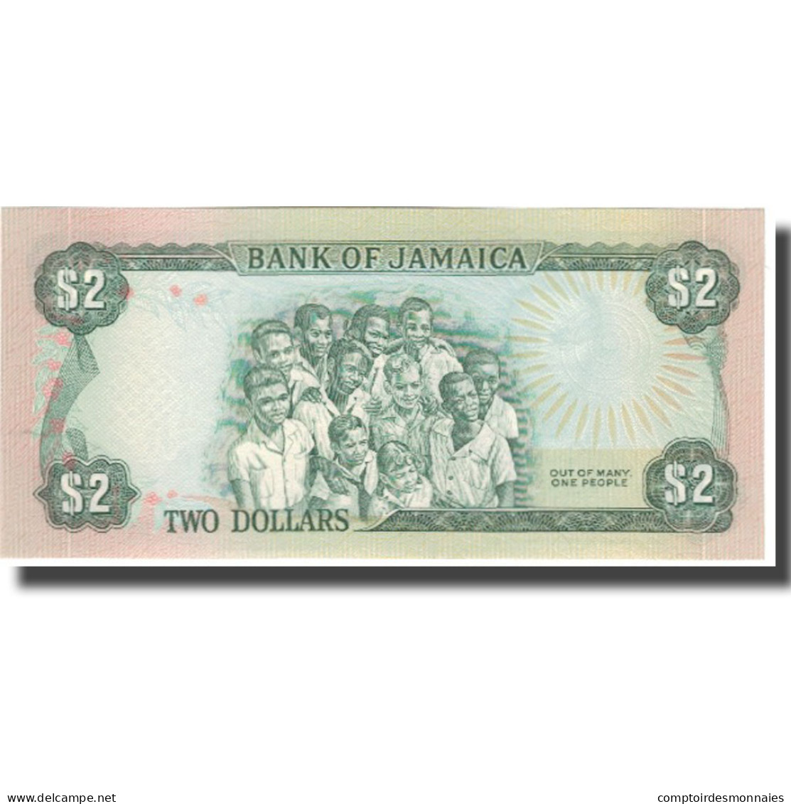 Billet, Jamaica, 2 Dollars, KM:65b, NEUF - Jamaique