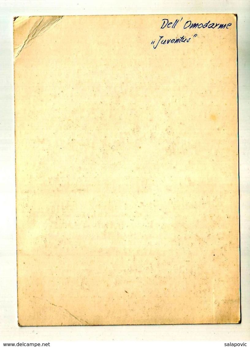 F.C. JUVENTUS  DELL' OMODARME Authographs - Handtekening