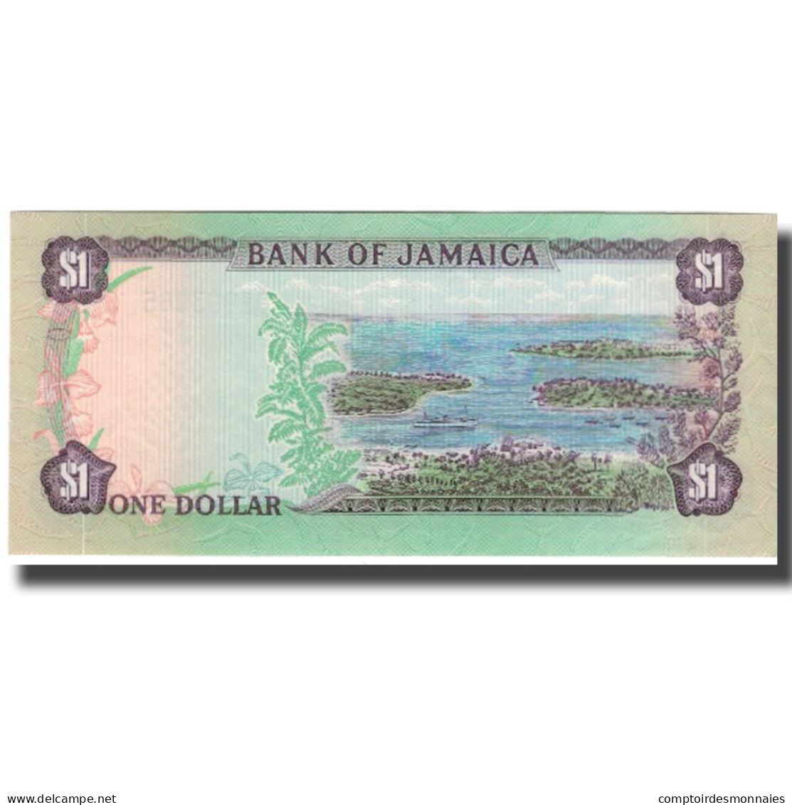 Billet, Jamaica, 1 Dollar, KM:59b, TTB+ - Jamaica