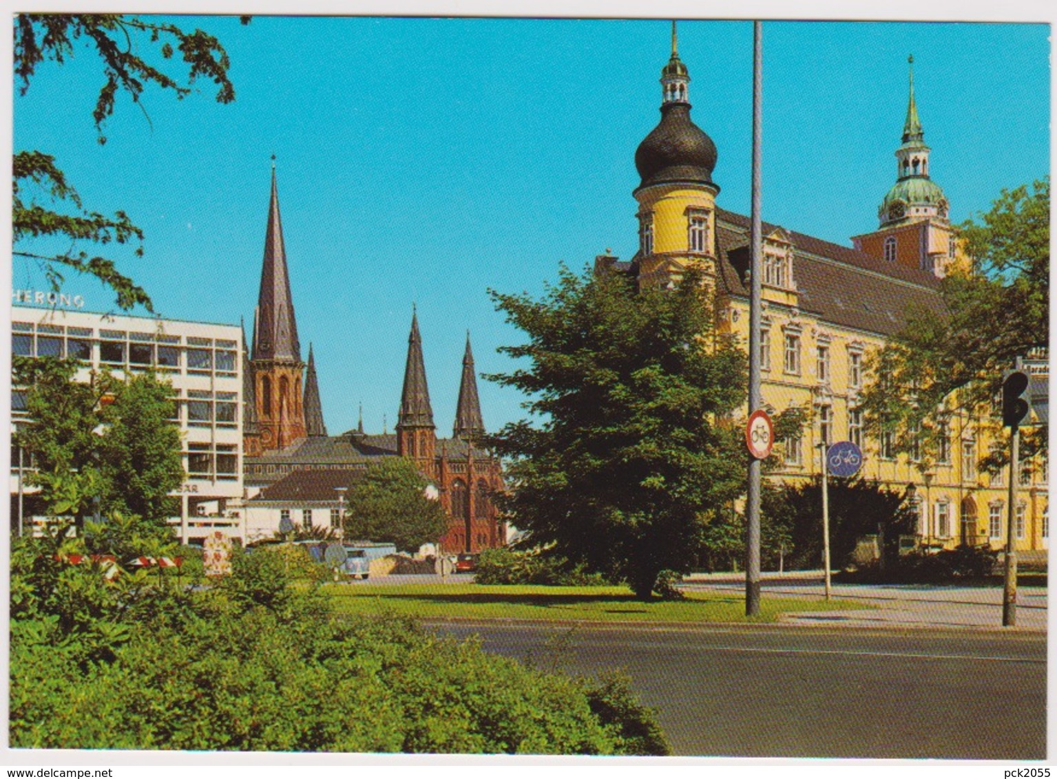 Oldenburg Schloß Und Lambertikirche Ungelaufen AK56 - Oldenburg