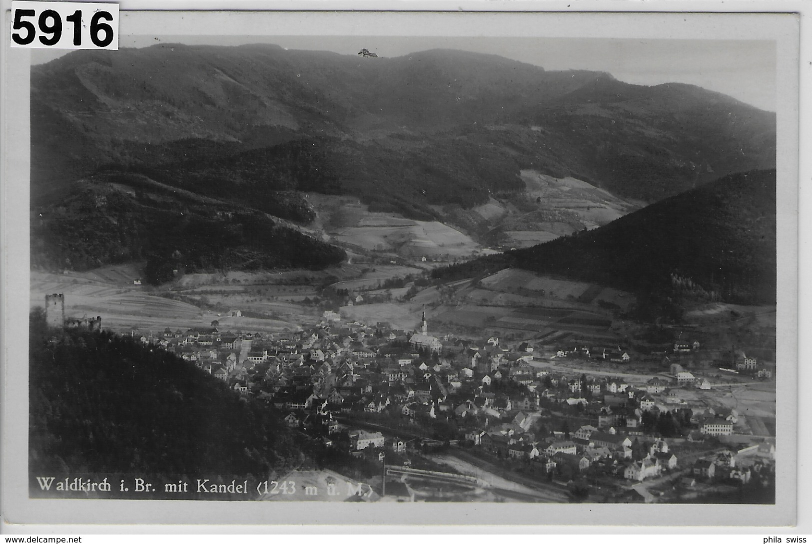 Waldkirch I. Br. Mit Kandel, Generalansicht - Waldkirch