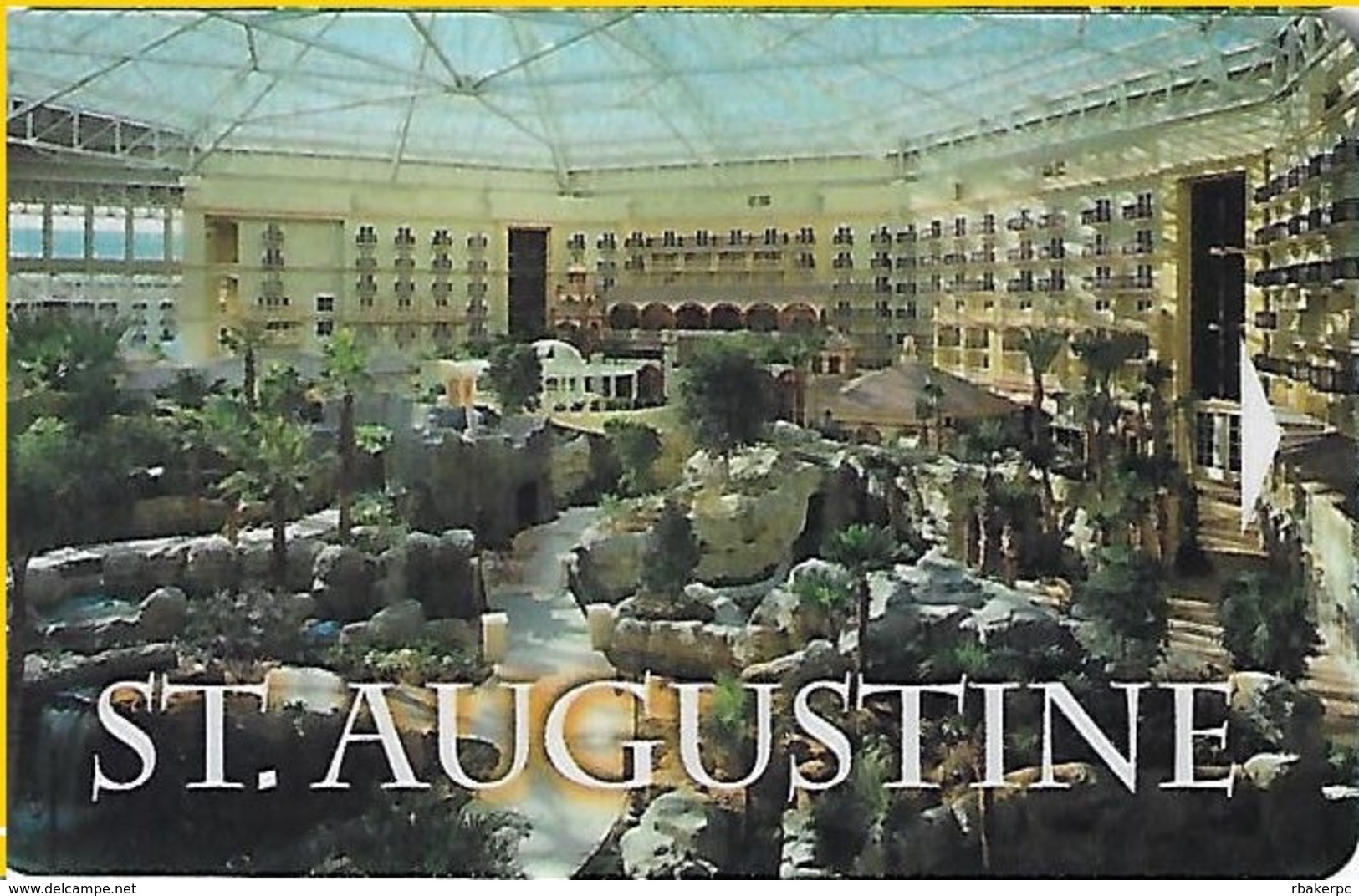 St. Augustine Hotel Room Key Card - Hotel Keycards