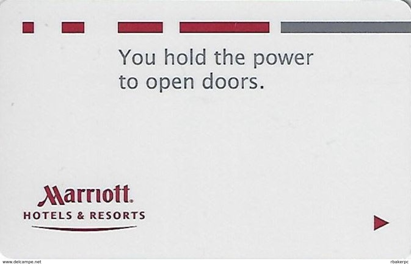 Marriott Hotel Room Key Card - Hotel Keycards