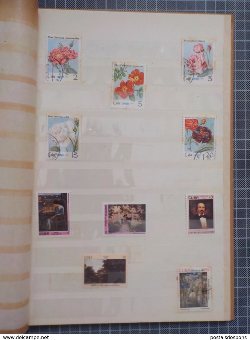 PRA 12) album 139 timbres CUBA stamps