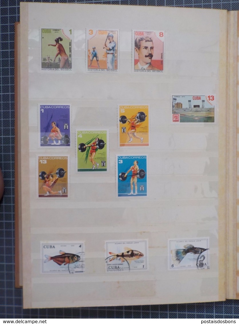 PRA 12) album 139 timbres CUBA stamps