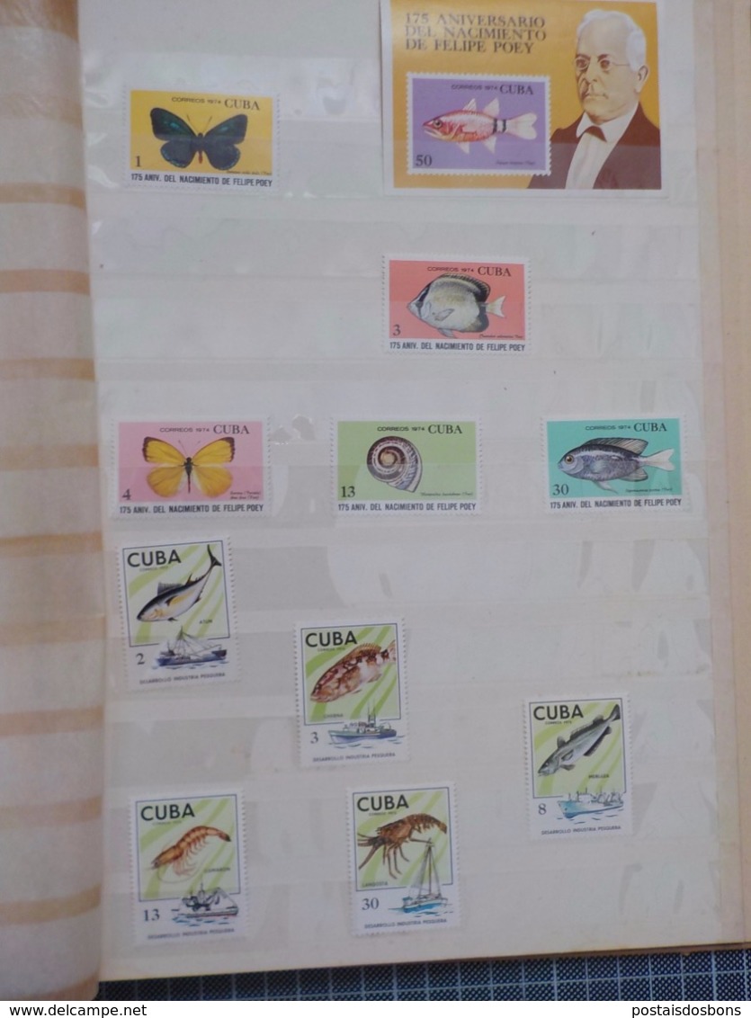 PRA 12) album 139 timbres CUBA stamps