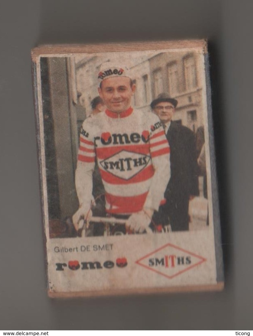 GILBERT DE SMET, DESMET  COUREUR CYCLISTE BELGE VAINQUEUR FLECHE WALLONNE 1964,  EQUIPE ROMEO SMITH S - RARE - Cyclisme