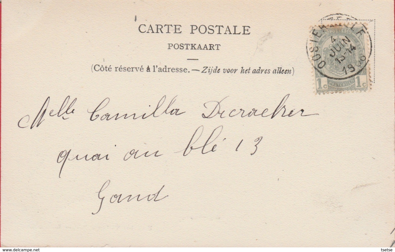Moortzeele - De Statie - 1906 ( Voir Verso ) - Oosterzele