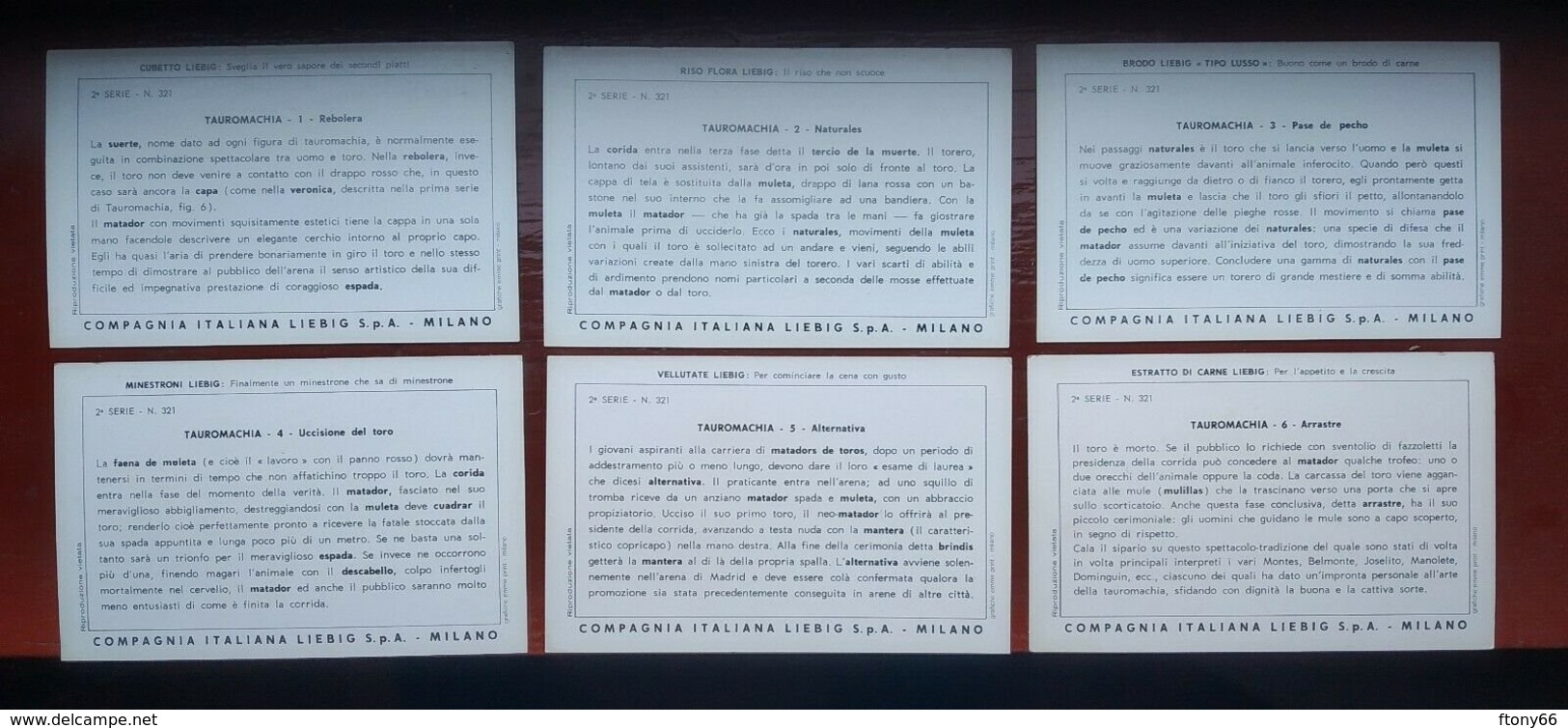 MA19 1971 Chromo Liebig Tauromachia 2°, Sanguinetti N. 1851 ITA - Con Fascetta Originale - Liebig