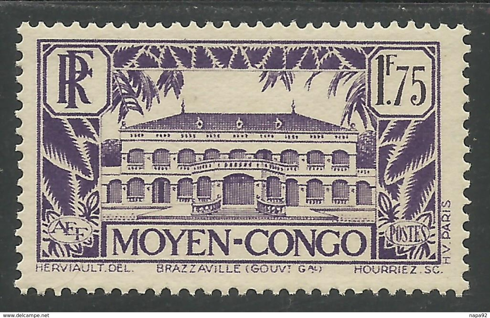 CONGO 1933 - YT 129A** - Unused Stamps