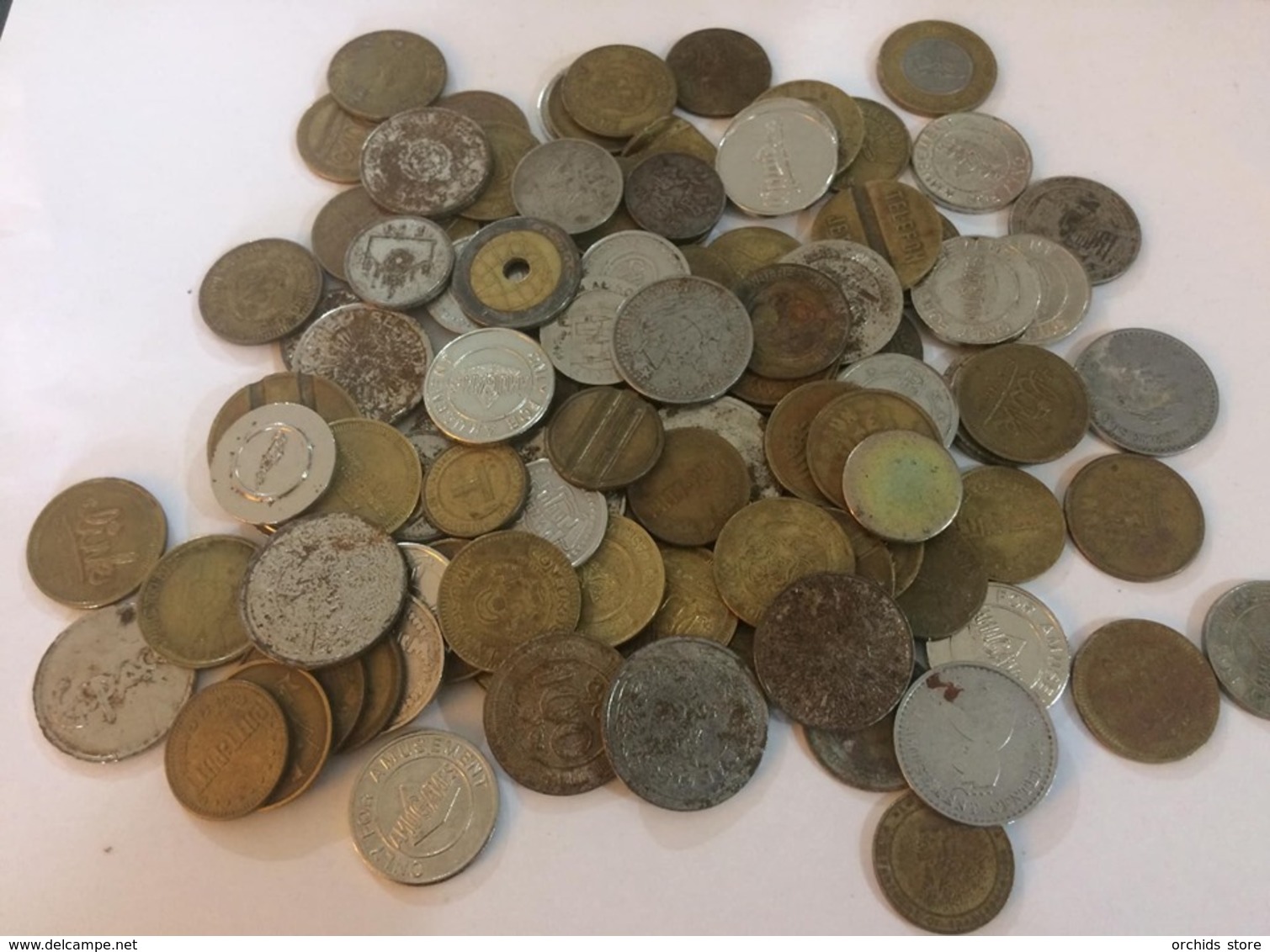 Sale For A Large Lot Of 652grams Of Tokens 90% From Lebanon - See Photos - Other & Unclassified