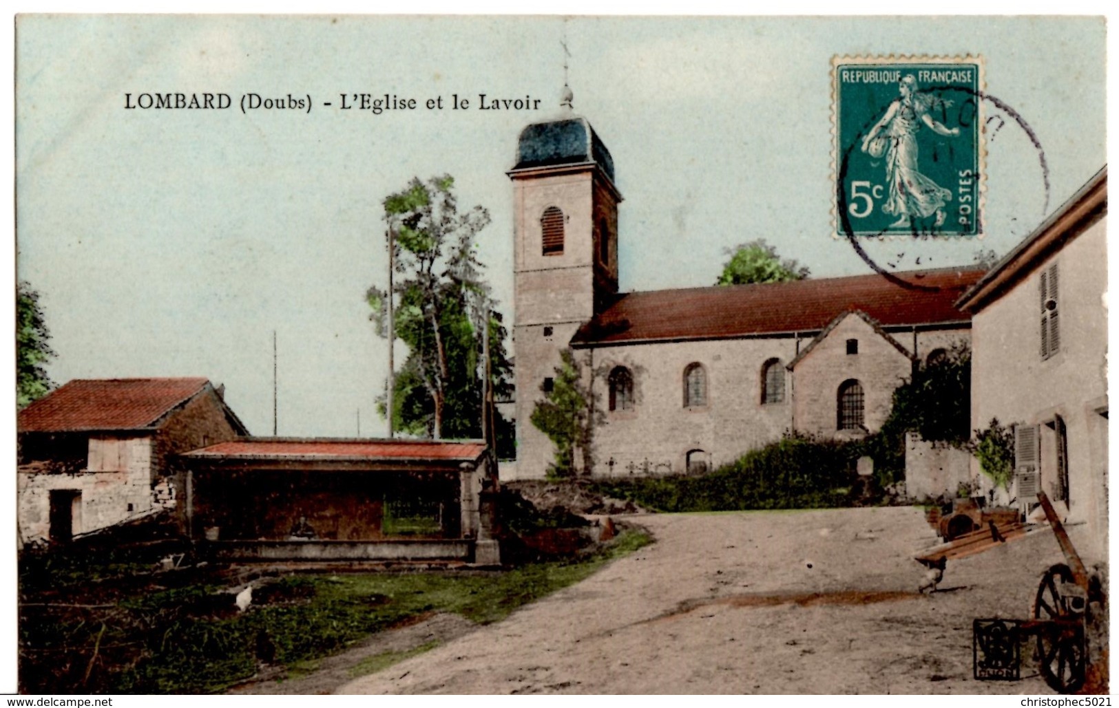 LOMBARD - L'Eglise Et Le Lavoir - Autres & Non Classés