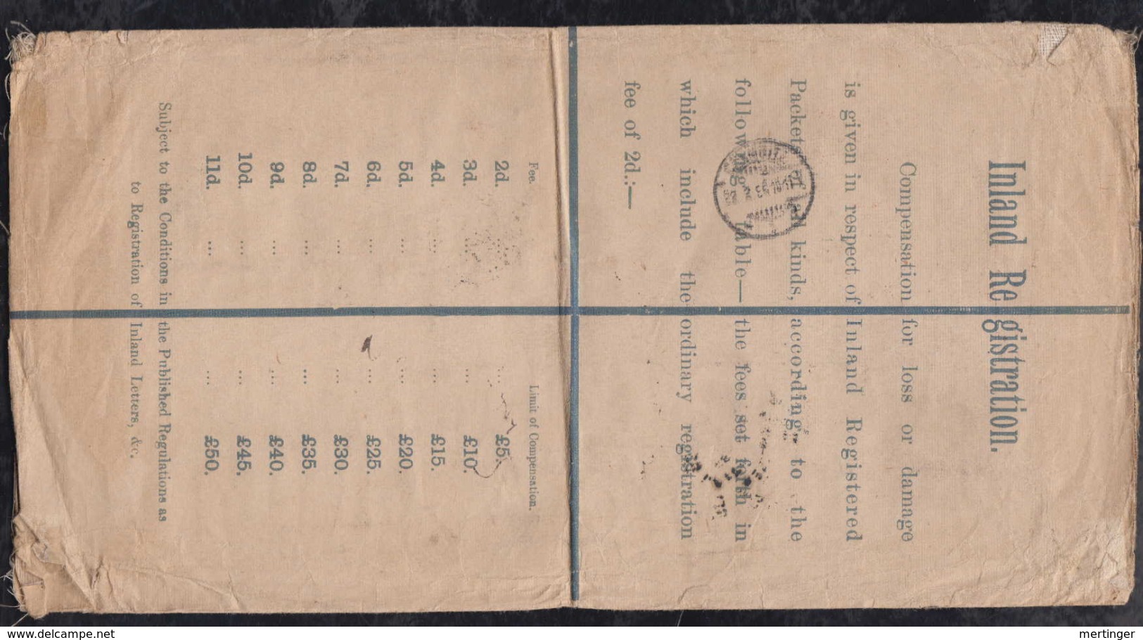 Great Britain 1896 Registered Uprated Stationery MANCHESTER To CHEMNITZ Germany 3x 1Sh Perfin - Briefe U. Dokumente