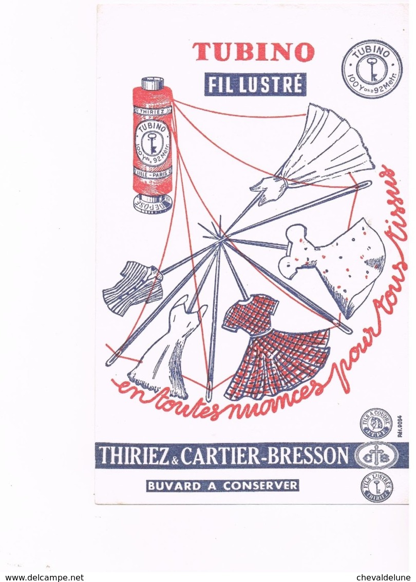 BUVARD : TUBINO FIL LUSTRE - THIRIEZ & CARTIER-BRESSON - Textile & Vestimentaire