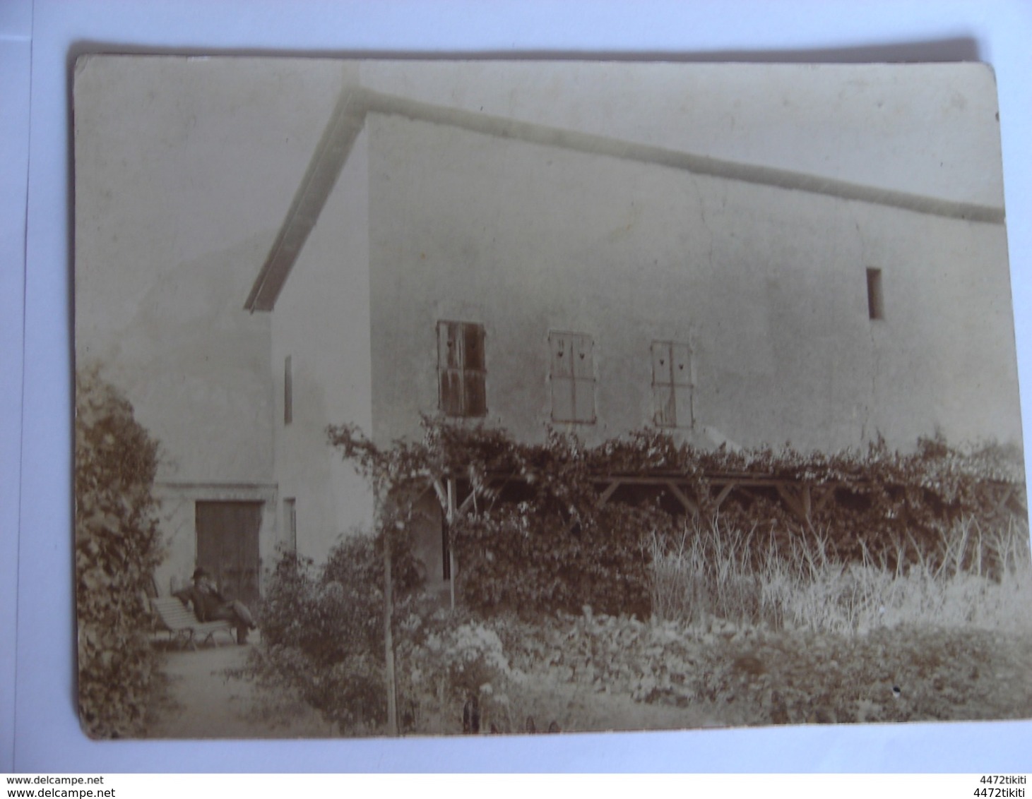 Photographie Originale La Bastille Et Son Propriétaire Canand Ribalto à  Saint Jean De Maurienne (73) - 1920 - SUP (N47) - Lieux