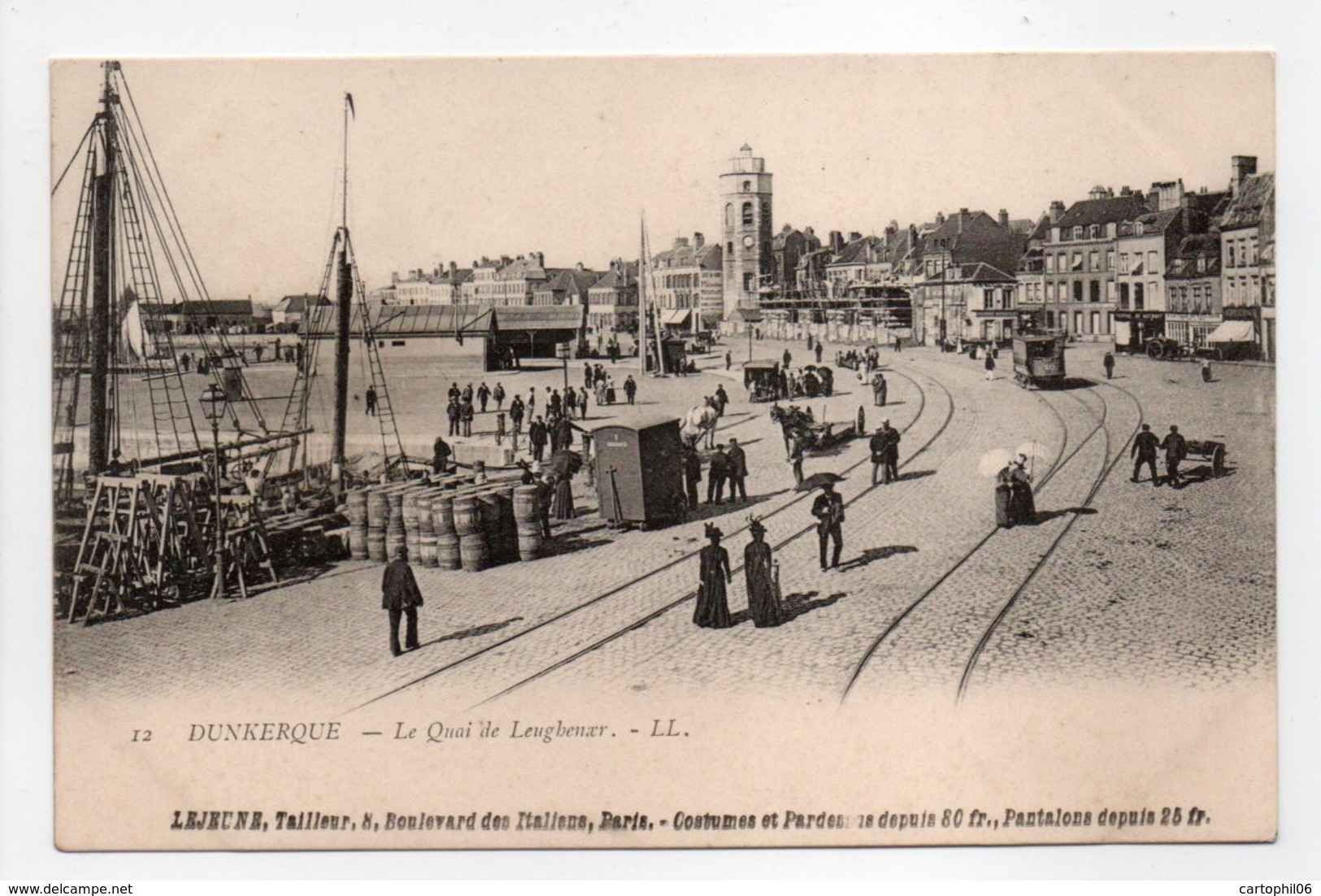 - CPA DUNKERQUE (59) - Le Quai De Leughenaer (belle Animation) - Editions Lévy N° 12 - - Dunkerque